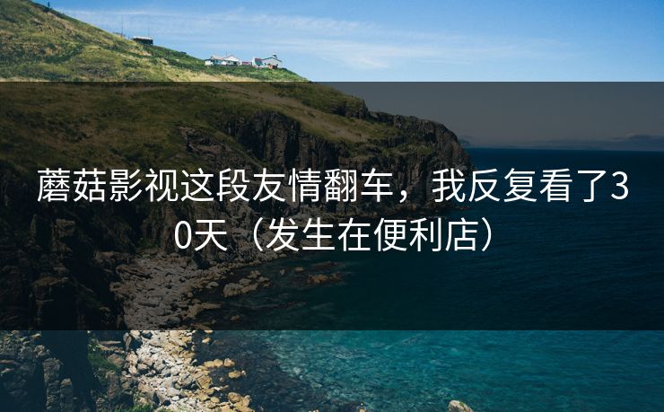 蘑菇影视这段友情翻车，我反复看了30天（发生在便利店）